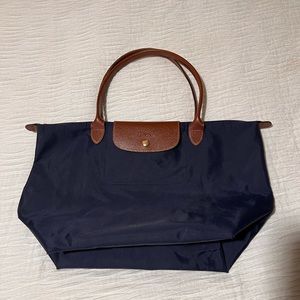 Longchamp Le Pliage Tote, navy Large